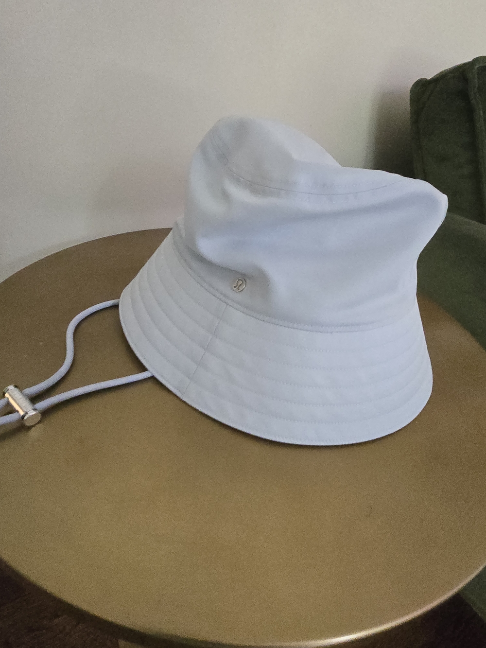 lululemon athletica White Bucket Hat with Chin Cord